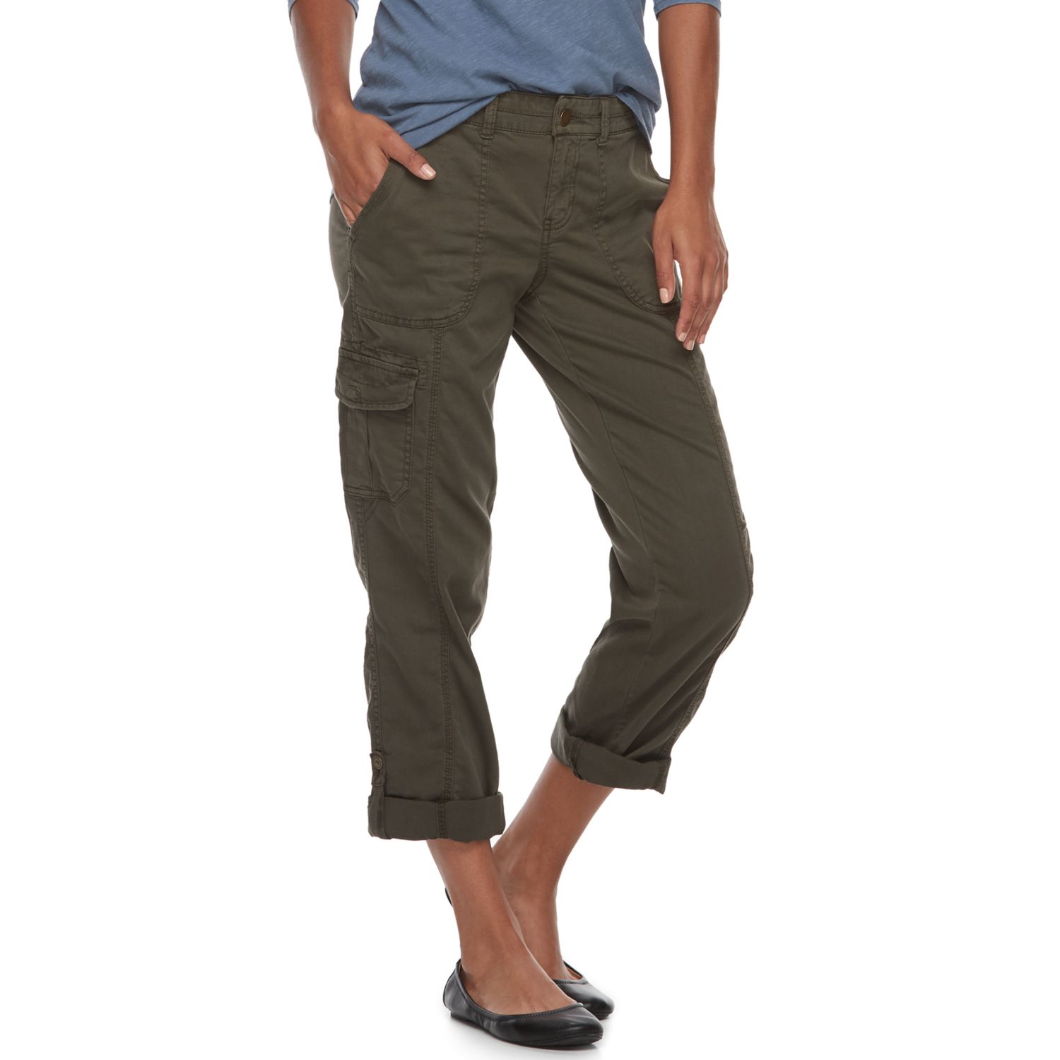 kohls cargo pants womens