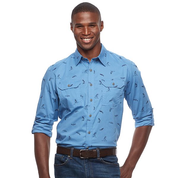 Men's Croft & Barrow® Classic-Fit Roll-Tab Button-Down Shirt