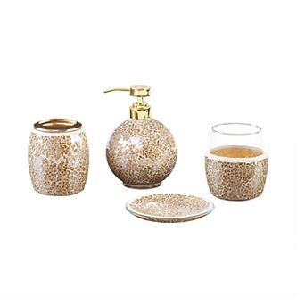 Madison Park Mosaic 4 pc Bath Accessory Set