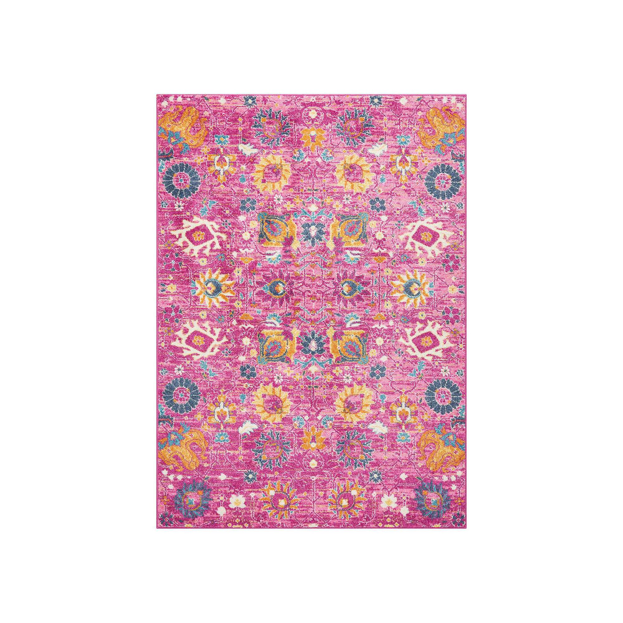 Nourison Passion Colorful Bohemian Rug, Pink