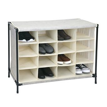 Simplify 16-Compartment Shoe Storage Cubby
