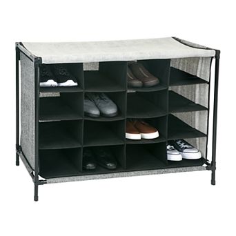 Simplify 16-Compartment Shoe Storage Cubby