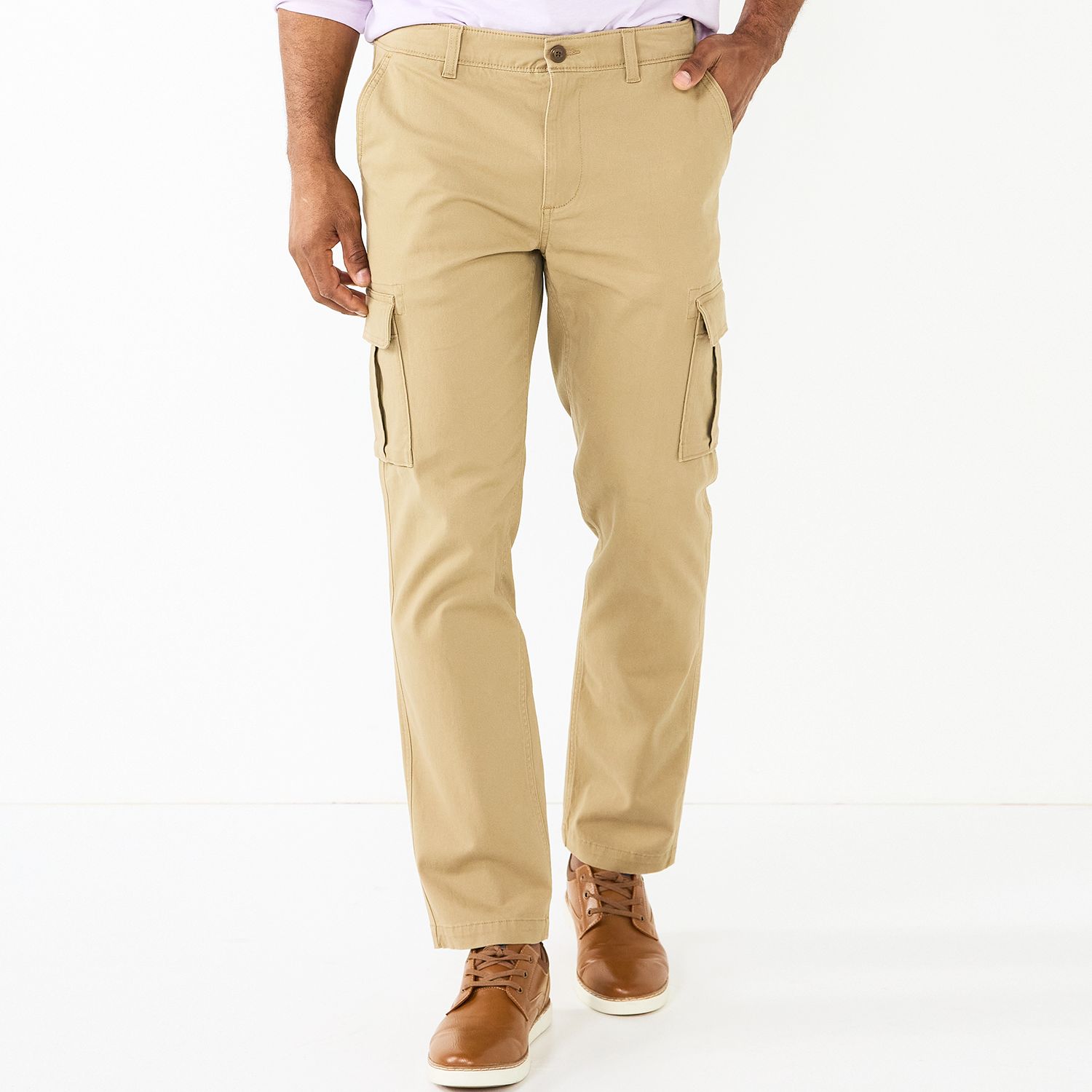 men's straight fit cargo pants