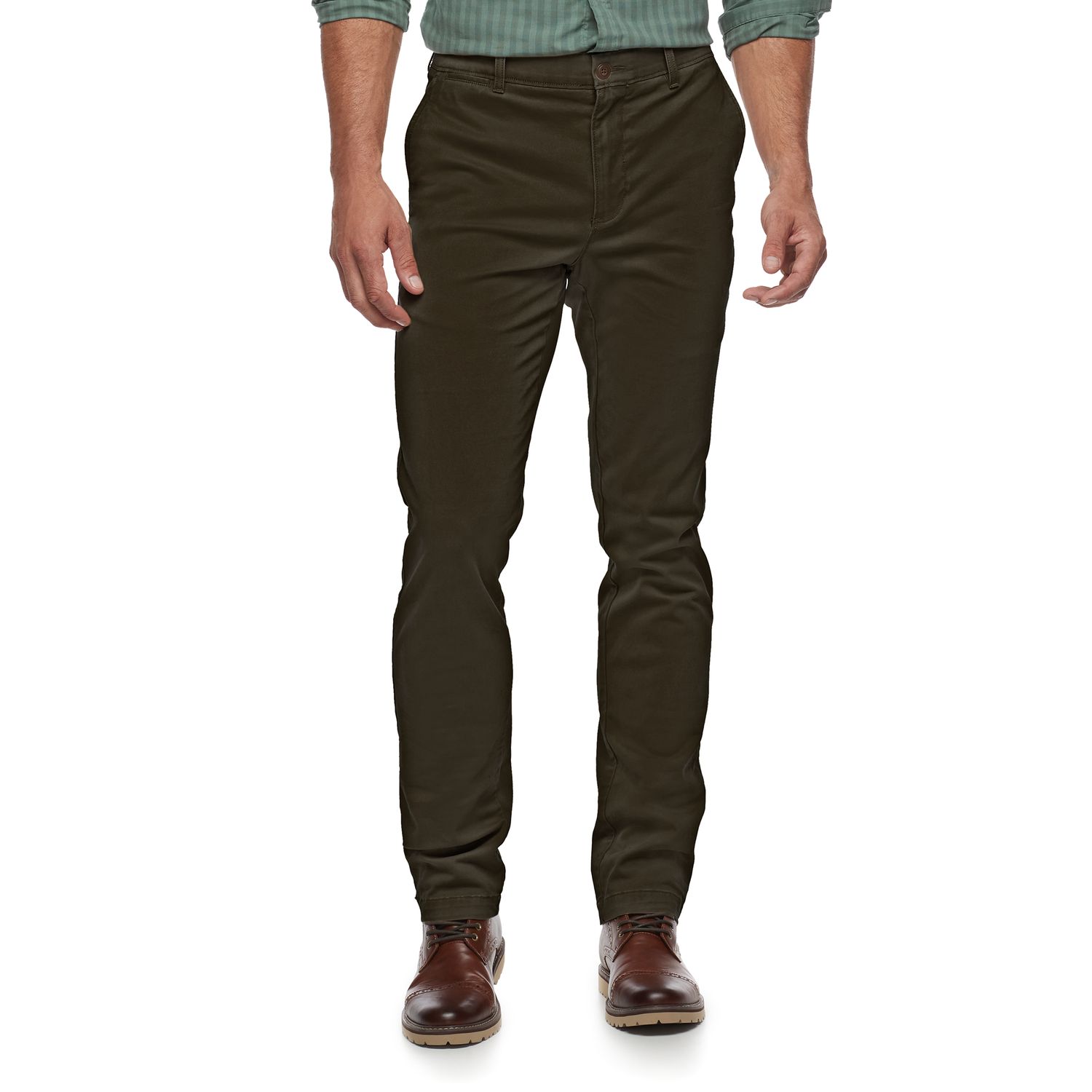 slim fit stretch chino pants