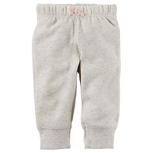 Baby Girl Carter's Solid Fleece Pants