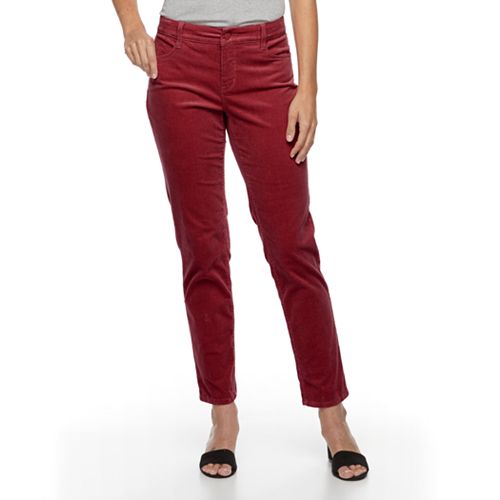 Women's Croft & Barrow® Tummy-Slimming Straight-Leg Corduroy Pants