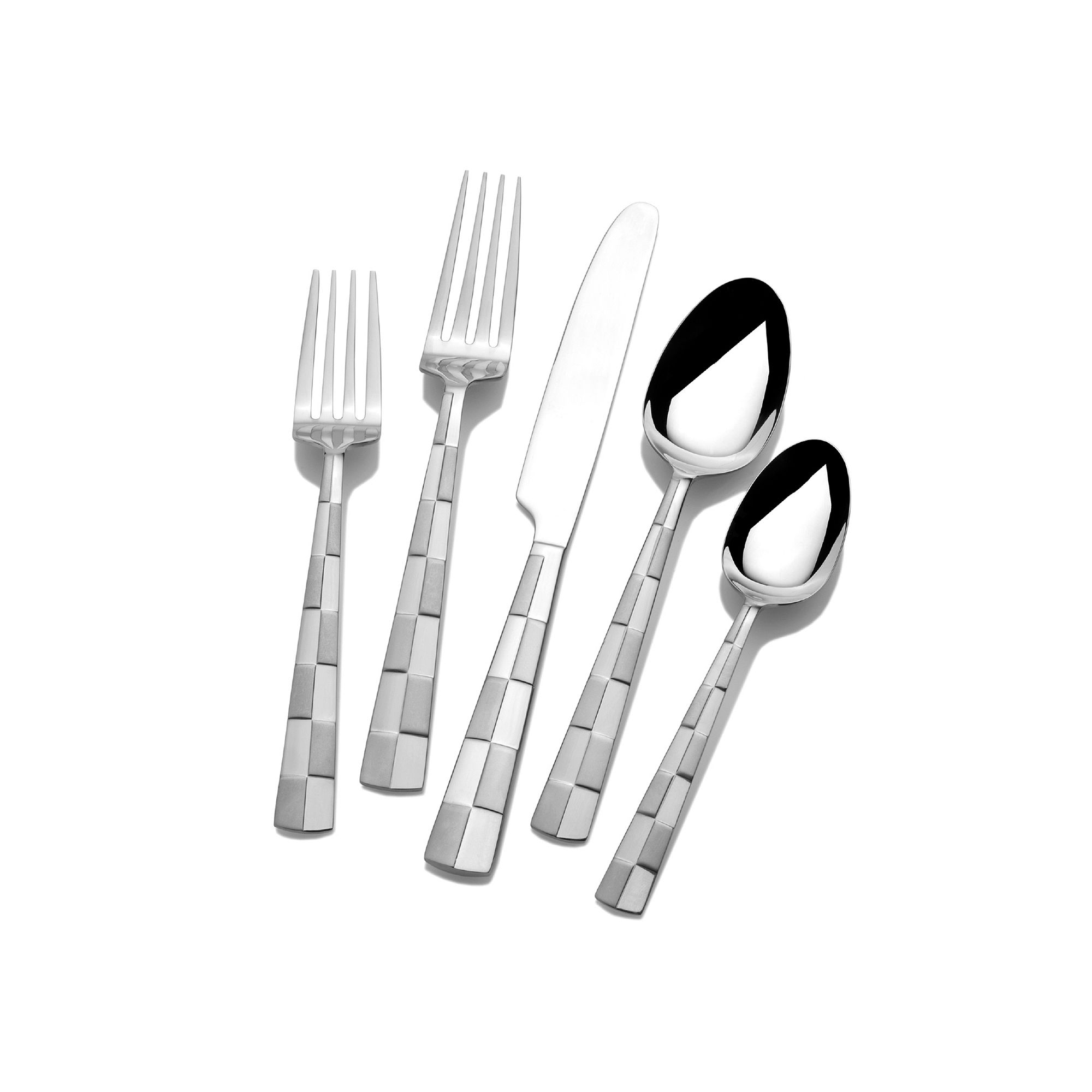 International Checkered Frost 20-pc. Flatware Set, None