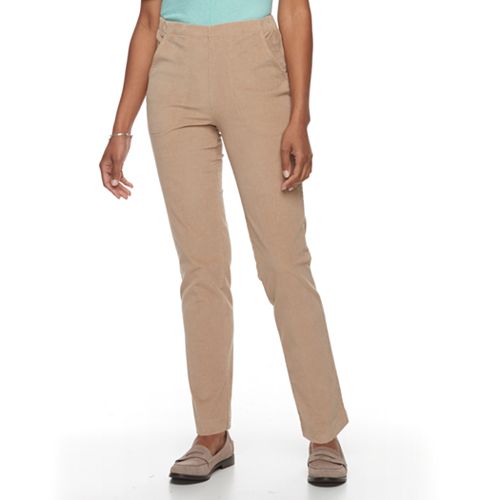 Women's Croft & Barrow® Perfectly Slimming Straight-Leg Corduroy Pants
