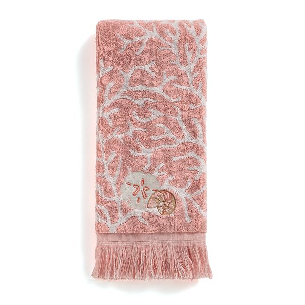 Saturday Knight, Ltd. Coral Gables Seashell Hand Towel