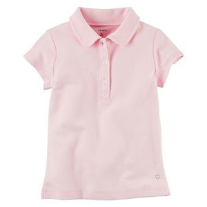 Toddler Girl Carter's Uniform Pique Polo Shirt