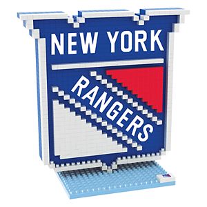 Forever Collectibles New York Rangers BRXLZ 3D Logo Puzzle Set