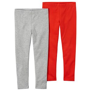Girls 4-8 Carter's 2-pk. Solid Leggings