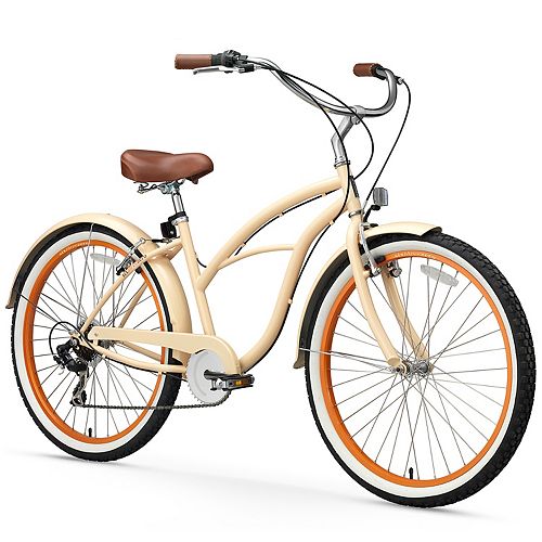 Women's sixthreezero Scholar 26-Inch Seven Speed Beach Cruiser Bike