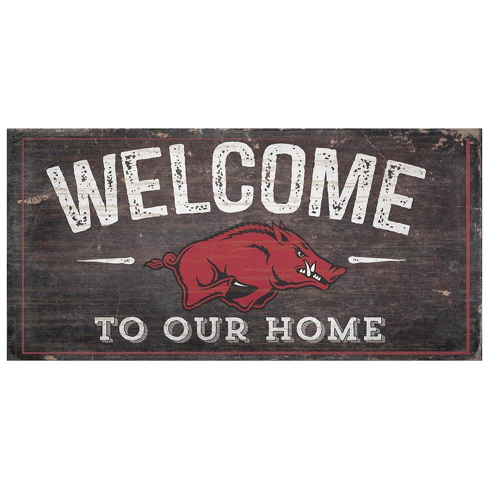 Arkansas Razorbacks Welcome Sign Wall Art