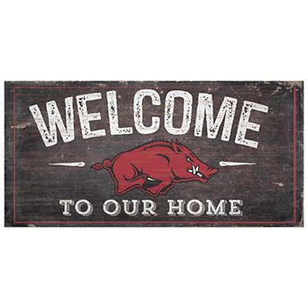 Arkansas Razorbacks Welcome Sign Wall Art