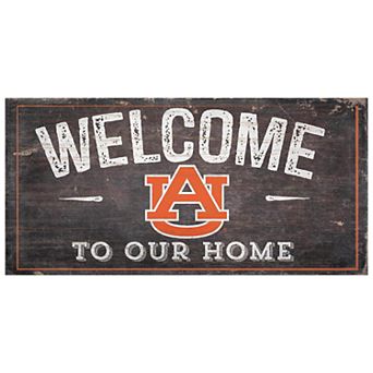 Auburn Tigers Welcome Sign Wall Art