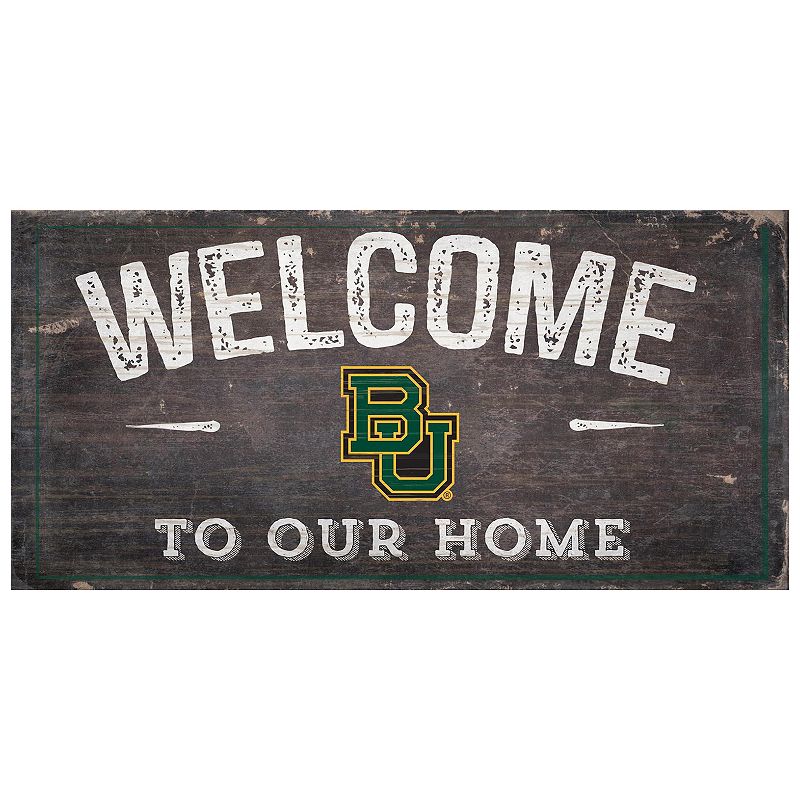 Baylor Bears Welcome Sign Wall Art, Multicolor