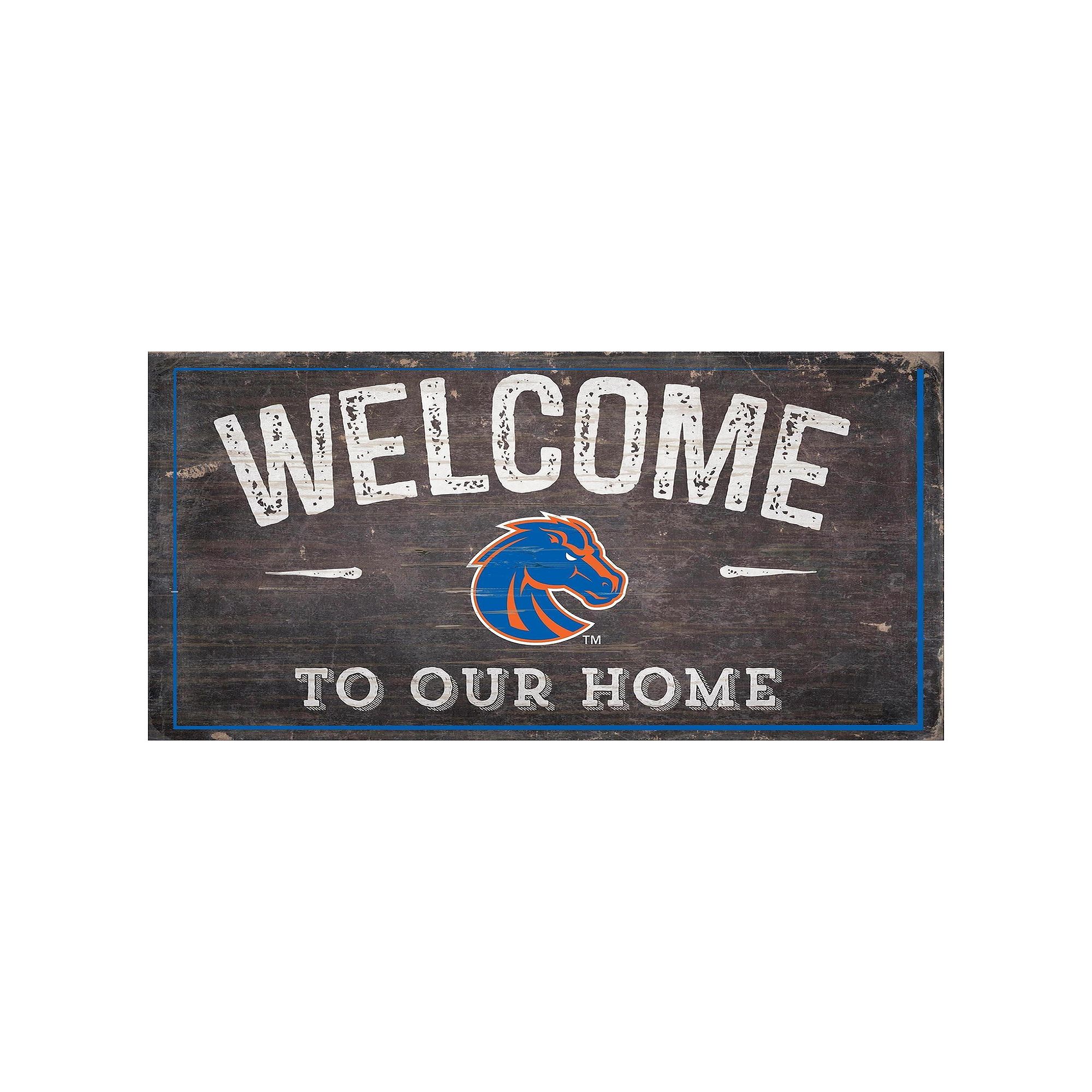 Boise State Broncos Welcome Sign Wall Art, Team