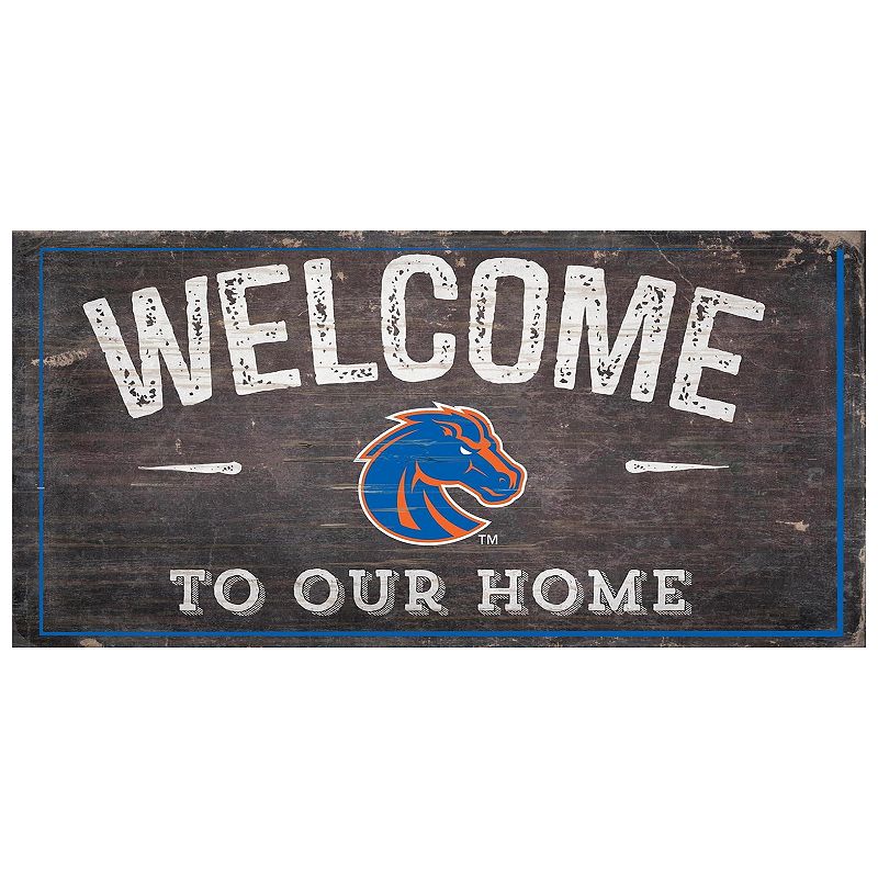 Boise State Broncos Welcome Sign Wall Art, Multicolor