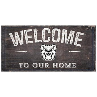 Butler Bulldogs Welcome Sign Wall Art
