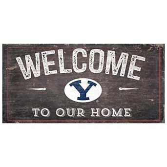 BYU Cougars Welcome Sign Wall Art