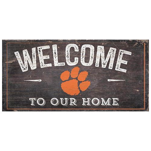 Clemson Tigers Welcome Sign Wall Art