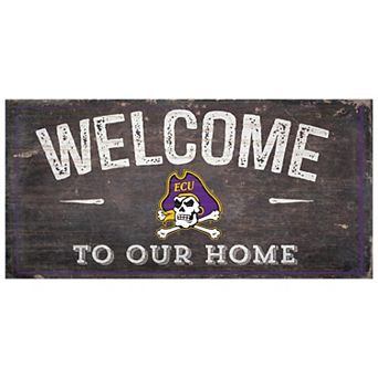 East Carolina Pirates Welcome Sign Wall Art