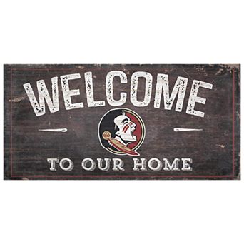 Florida State Seminoles Welcome Sign Wall Art