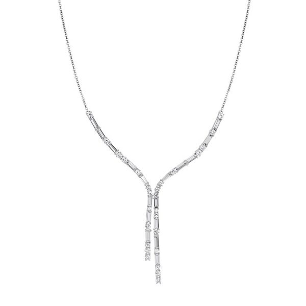 Simply Vera Vera Wang Sterling Silver Lab-Created White Sapphire ...