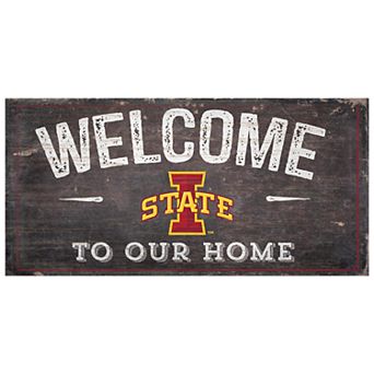 Iowa State Cyclones Welcome Sign Wall Art
