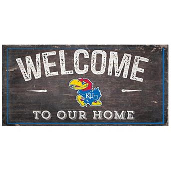 Kansas Jayhawks Welcome Sign Wall Art