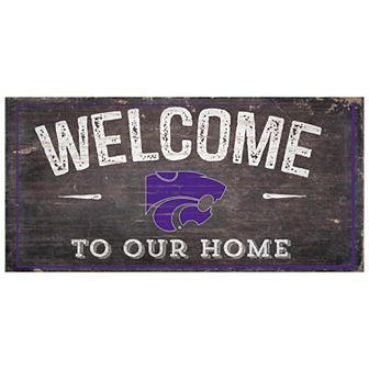 Kansas State Wildcats Welcome Sign Wall Art