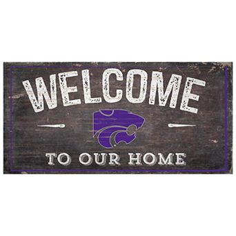 Kansas State Wildcats Welcome Sign Wall Art