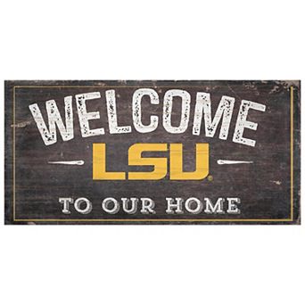 LSU Tigers Welcome Sign Wall Art