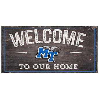 Middle Tennessee Blue Raiders Welcome Sign Wall Art