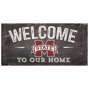 Mississippi State Bulldogs Welcome Sign Wall Art