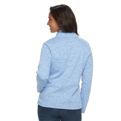 Women's Croft & Barrow® 1/4 Zip Fleece Sweatshirt