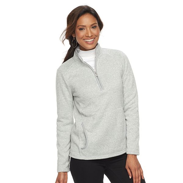 Women's Croft & Barrow® 1/4 Zip Fleece Sweatshirt