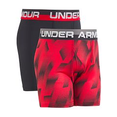 Under Armour Boy's Original Boxerjock 2-Pack Underwear Youth Small Graphite  Gray Volt