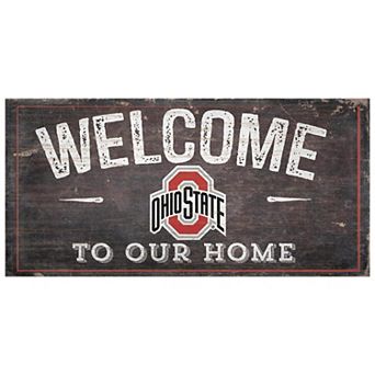 Ohio State Buckeyes Welcome Sign Wall Art