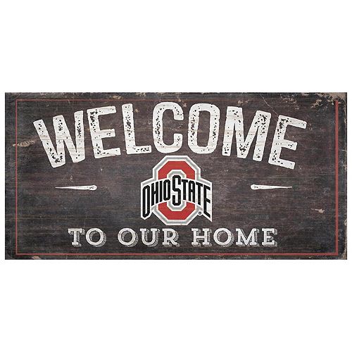 Ohio State Buckeyes Welcome Sign Wall Art