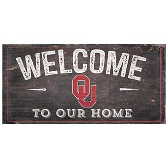 Oklahoma Sooners Welcome Sign Wall Art