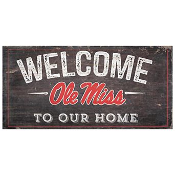 Ole Miss Rebels Welcome Sign Wall Art