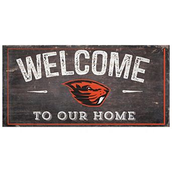 Oregon State Beavers Welcome Sign Wall Art