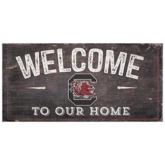 South Carolina Gamecocks Welcome Sign Wall Art