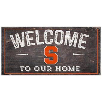 Syracuse Orange Welcome Sign Wall Art