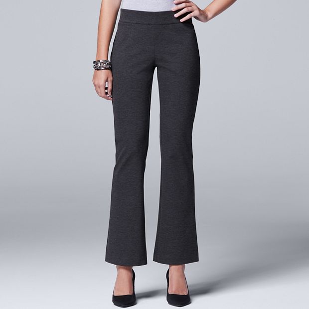 Plus Size Simply Vera Vera Wang High-Waist Ponte Skinny Pants