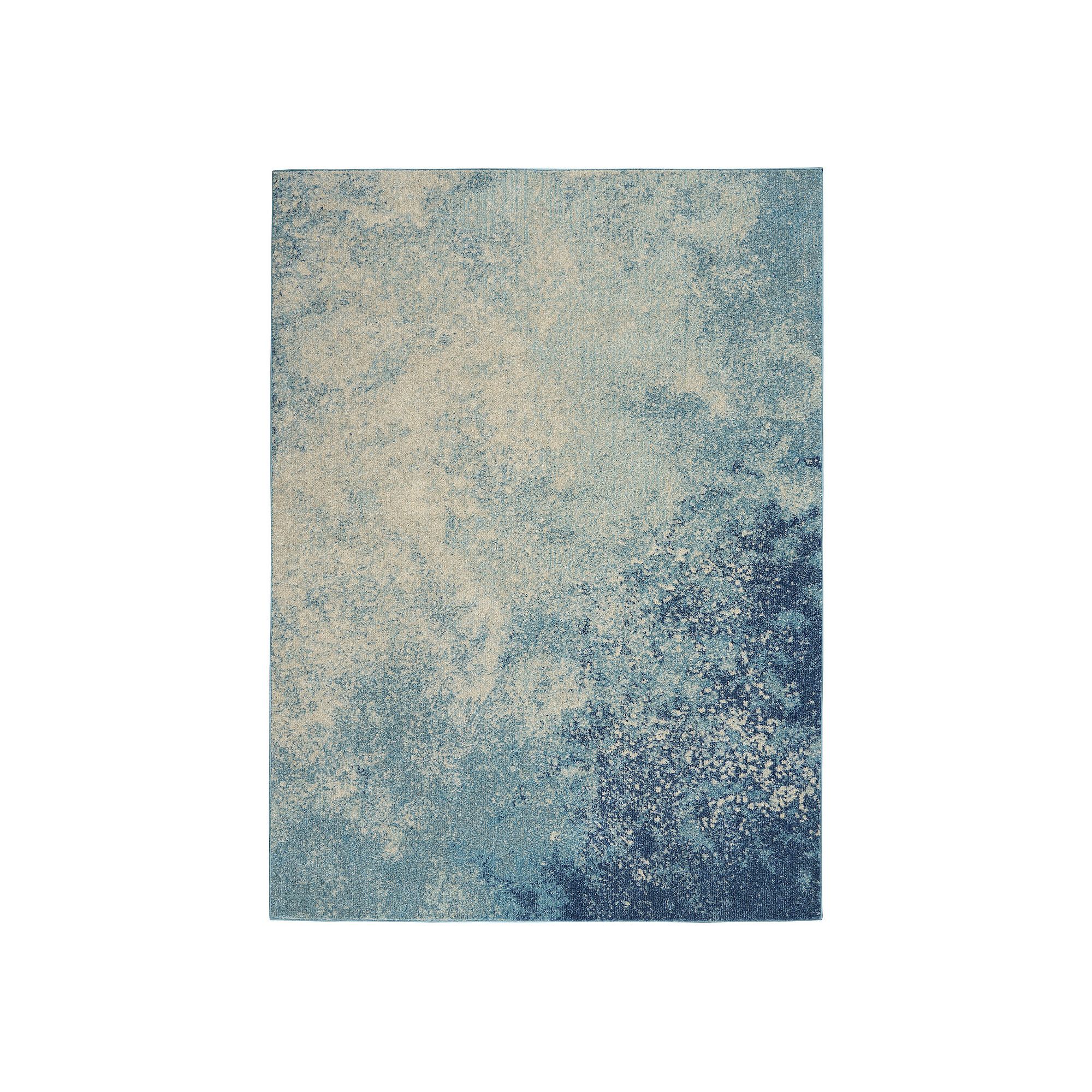 Nourison Passion Colorful Rug, Navy Light Blue