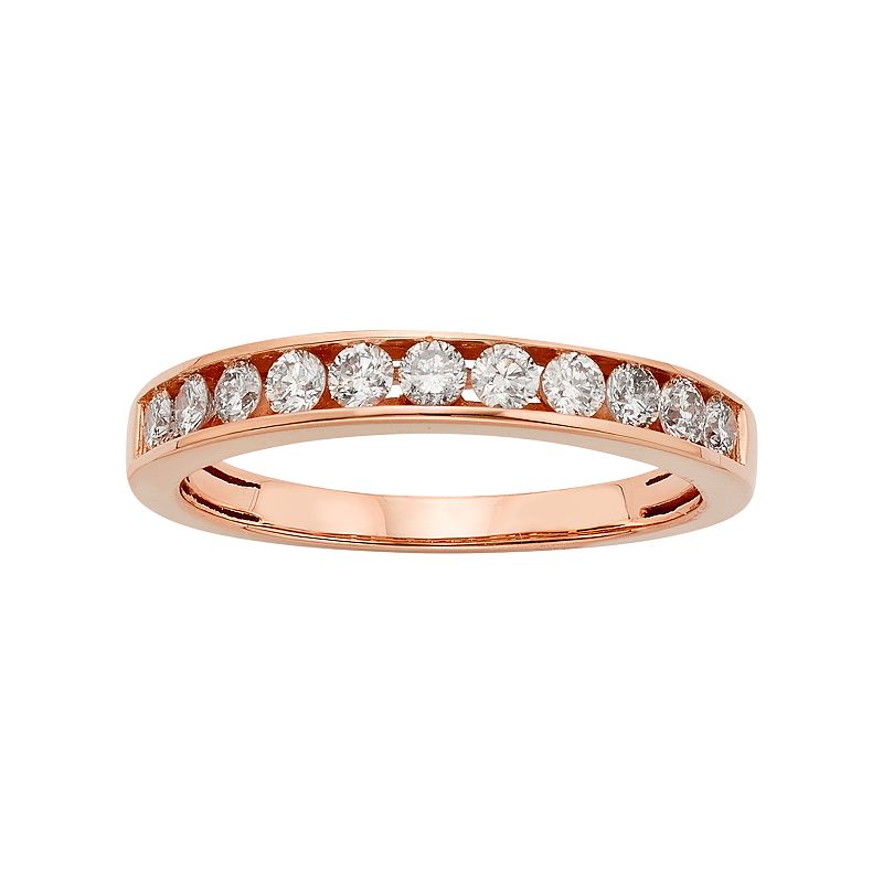 52928281 14k Rose Gold 1/2 Carat T.W. IGL Certified Diamond sku 52928281