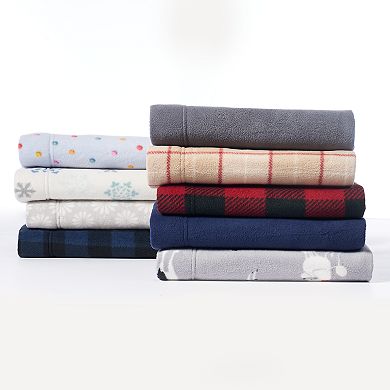Cuddl Duds Printed Fleece Sheet Set